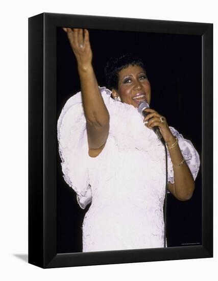 Singer Aretha Franklin Performing-David Mcgough-Framed Premier Image Canvas