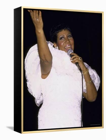 Singer Aretha Franklin Performing-David Mcgough-Framed Premier Image Canvas