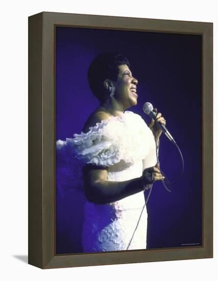 Singer Aretha Franklin Performing-David Mcgough-Framed Premier Image Canvas