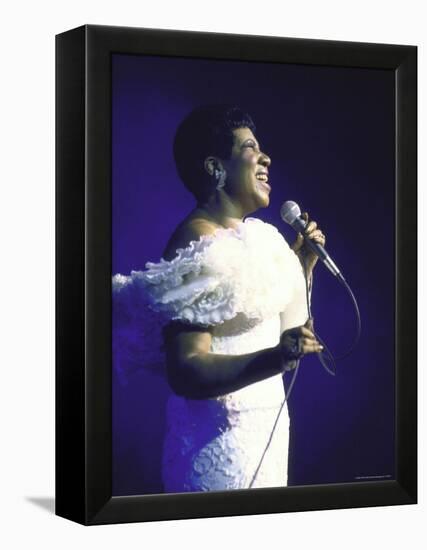 Singer Aretha Franklin Performing-David Mcgough-Framed Premier Image Canvas