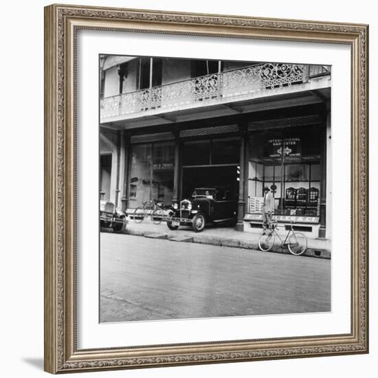 Singer Car Showroom, Port of Spain, Trinidad, Trinidad and Tobago, 1931-null-Framed Photographic Print