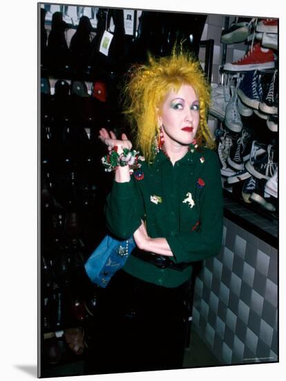 Singer Cyndi Lauper-David Mcgough-Mounted Premium Photographic Print