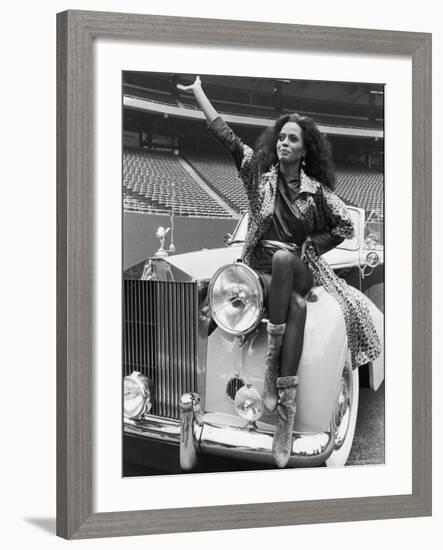 Singer Diana Ross-David Mcgough-Framed Premium Photographic Print