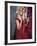 Singer Drag Queen Rupaul Wearing Red Teddy While Checking Lipstick at Event-Dave Allocca-Framed Premium Photographic Print