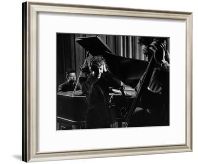 Singer Edith Piaf Holding Her Hands to Her Head While ...