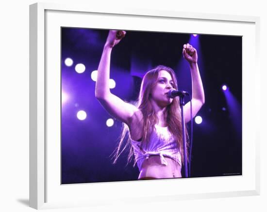 Singer Fiona Apple Performing-Dave Allocca-Framed Premium Photographic Print