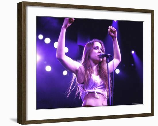 Singer Fiona Apple Performing-Dave Allocca-Framed Premium Photographic Print