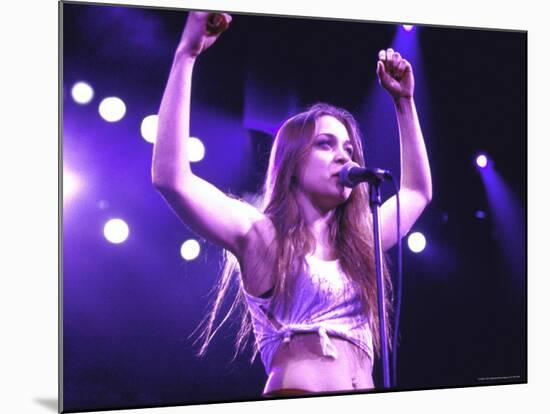 Singer Fiona Apple Performing-Dave Allocca-Mounted Premium Photographic Print