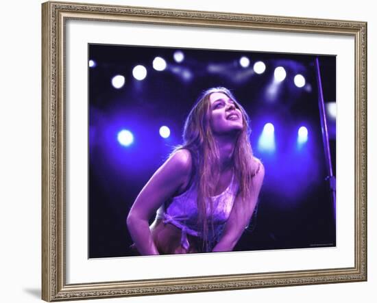 Singer Fiona Apple Performing-Dave Allocca-Framed Premium Photographic Print