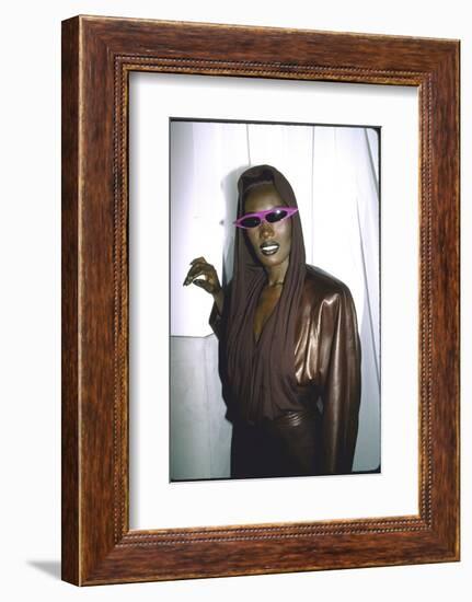 Singer Grace Jones-Ann Clifford-Framed Photographic Print