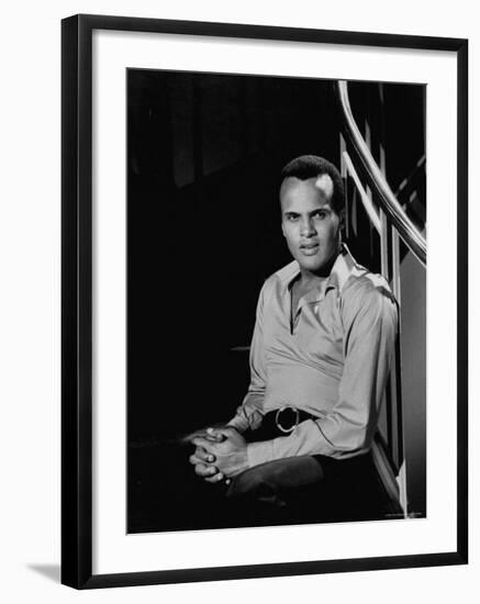 Singer Harry Belafonte-Allan Grant-Framed Premium Photographic Print