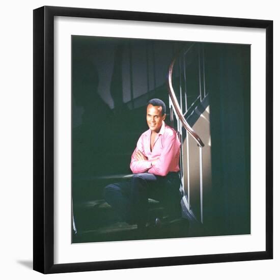 Singer Harry Belafonte-Allan Grant-Framed Premium Photographic Print