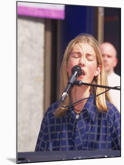 Singer Isaac Hanson of Family Musical Group Hanson Performing-Dave Allocca-Mounted Premium Photographic Print