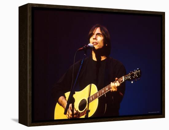 Singer Jackson Browne Performing-Dave Allocca-Framed Premier Image Canvas