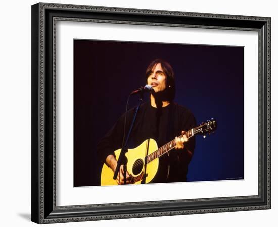 Singer Jackson Browne Performing-Dave Allocca-Framed Premium Photographic Print