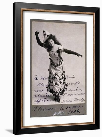 Singer Jane Noria in Role of Nedda-Colombina in Opera Pagliacci-Ruggero Leoncavallo-Framed Giclee Print