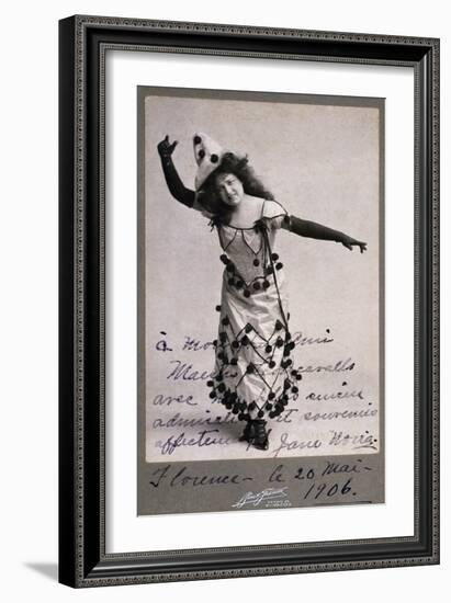 Singer Jane Noria in Role of Nedda-Colombina in Opera Pagliacci-Ruggero Leoncavallo-Framed Giclee Print