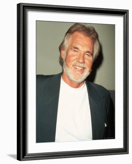 Singer Kenny Rogers-Marion Curtis-Framed Premium Photographic Print