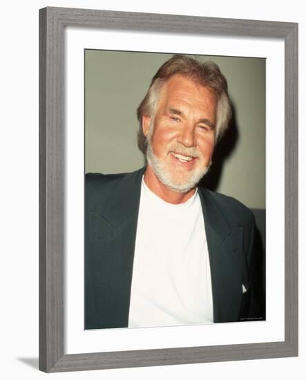 Singer Kenny Rogers-Marion Curtis-Framed Premium Photographic Print