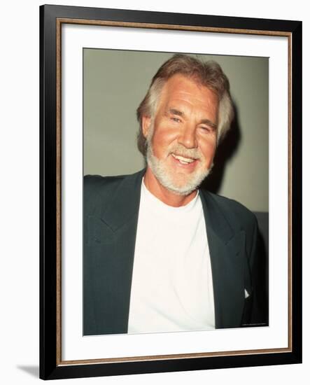 Singer Kenny Rogers-Marion Curtis-Framed Premium Photographic Print