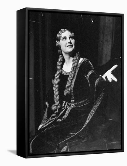 Singer Kirsten Flagstad Appearing in the Opera, Tristan and Isolde-Paul Dorsey-Framed Premier Image Canvas
