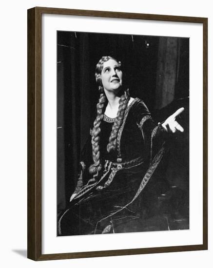 Singer Kirsten Flagstad Appearing in the Opera, Tristan and Isolde-Paul Dorsey-Framed Premium Photographic Print