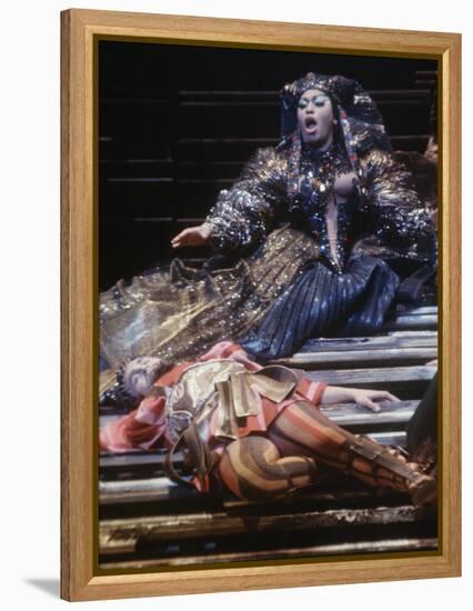 Singer Leontyne Price in Opera "Antony and Cleopatra" at the Opening of the New Metropolitan Opera-Michael Rougier-Framed Premier Image Canvas