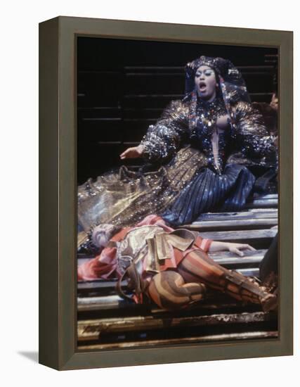 Singer Leontyne Price in Opera "Antony and Cleopatra" at the Opening of the New Metropolitan Opera-Michael Rougier-Framed Premier Image Canvas