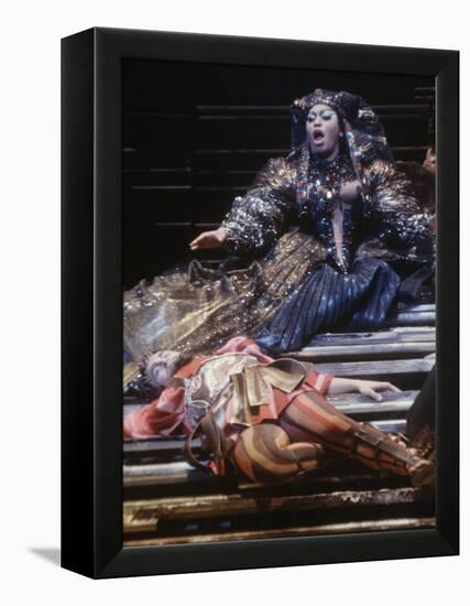 Singer Leontyne Price in Opera "Antony and Cleopatra" at the Opening of the New Metropolitan Opera-Michael Rougier-Framed Premier Image Canvas