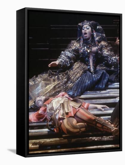 Singer Leontyne Price in Opera "Antony and Cleopatra" at the Opening of the New Metropolitan Opera-Michael Rougier-Framed Premier Image Canvas