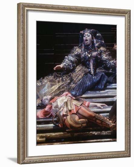 Singer Leontyne Price in Opera "Antony and Cleopatra" at the Opening of the New Metropolitan Opera-Michael Rougier-Framed Premium Photographic Print