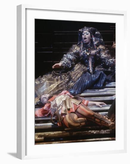 Singer Leontyne Price in Opera "Antony and Cleopatra" at the Opening of the New Metropolitan Opera-Michael Rougier-Framed Premium Photographic Print