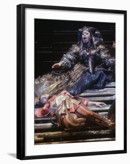 Singer Leontyne Price in Opera "Antony and Cleopatra" at the Opening of the New Metropolitan Opera-Michael Rougier-Framed Premium Photographic Print