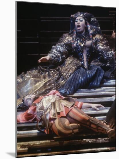 Singer Leontyne Price in Opera "Antony and Cleopatra" at the Opening of the New Metropolitan Opera-Michael Rougier-Mounted Premium Photographic Print