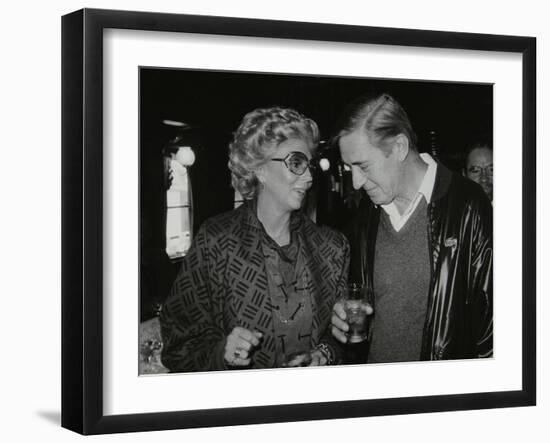 Singer Marian Montgomery and Drummer Jack Parnell, London, 1984-Denis Williams-Framed Photographic Print