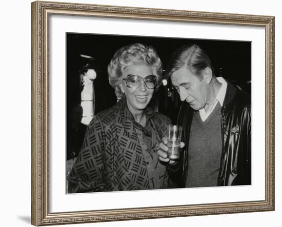 Singer Marian Montgomery and Drummer Jack Parnell, London, 1984-Denis Williams-Framed Photographic Print