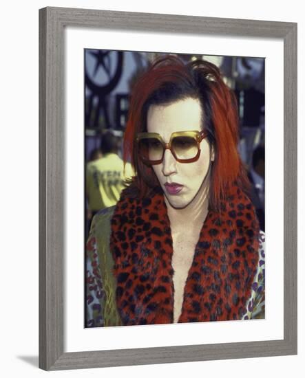 Singer Marilyn Manson at Mtv Video Music Awards-Mirek Towski-Framed Premium Photographic Print