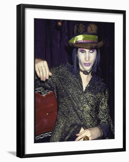 Singer Marilyn Manson-Dave Allocca-Framed Premium Photographic Print
