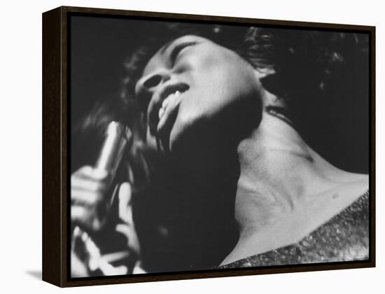 Singer Martha Reeves of Music Group Martha and the Vandellas-John Loengard-Framed Premier Image Canvas