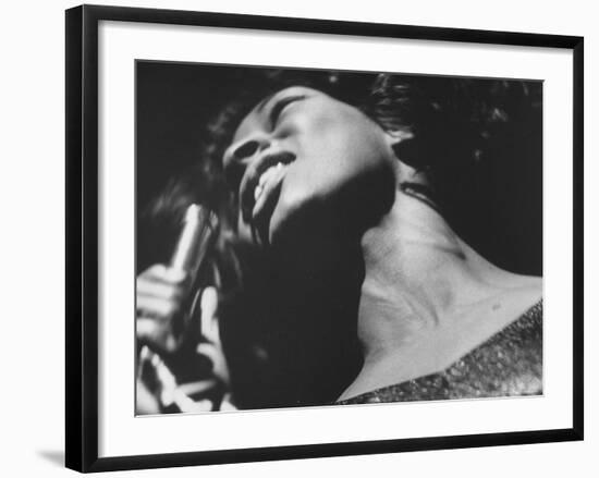 Singer Martha Reeves of Music Group Martha and the Vandellas-John Loengard-Framed Premium Photographic Print