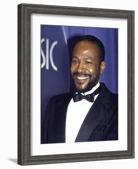 Singer Marvin Gaye-David Mcgough-Framed Premium Photographic Print