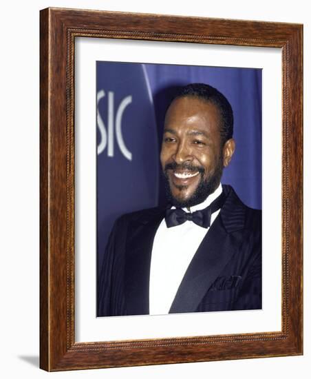 Singer Marvin Gaye-David Mcgough-Framed Premium Photographic Print