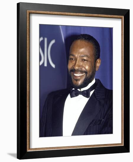 Singer Marvin Gaye-David Mcgough-Framed Premium Photographic Print