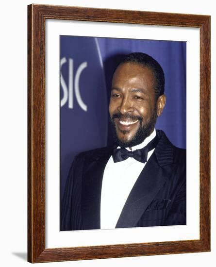 Singer Marvin Gaye-David Mcgough-Framed Premium Photographic Print