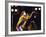 Singer Mick Jagger of the Rock Band the Rolling Stones Performing at Live Aid Concert-David Mcgough-Framed Premium Photographic Print