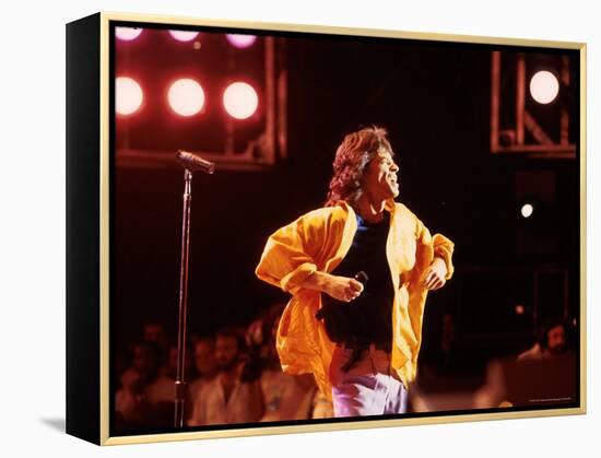 Singer Mick Jagger Performing-David Mcgough-Framed Premier Image Canvas