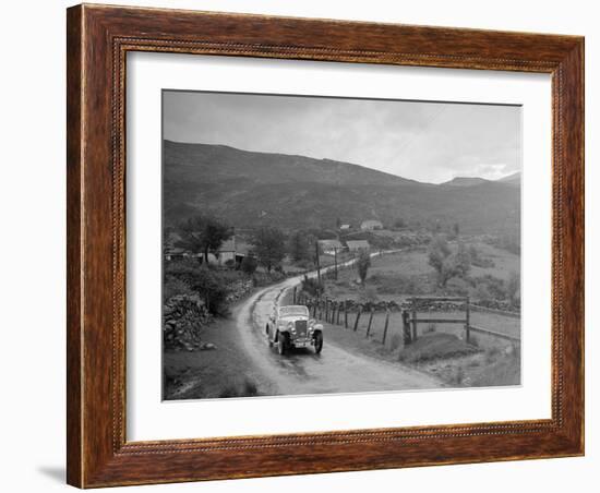 Singer Nine Sports of Miss MC Sherer competing in the RSAC Scottish Rally, 1936-Bill Brunell-Framed Photographic Print