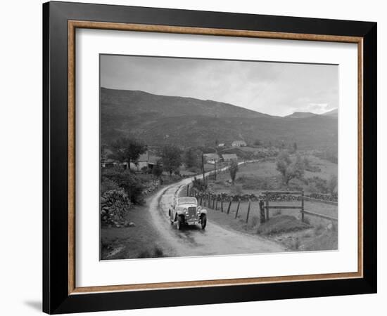 Singer Nine Sports of Miss MC Sherer competing in the RSAC Scottish Rally, 1936-Bill Brunell-Framed Photographic Print