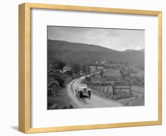 Singer Nine Sports of Miss MC Sherer competing in the RSAC Scottish Rally, 1936-Bill Brunell-Framed Photographic Print