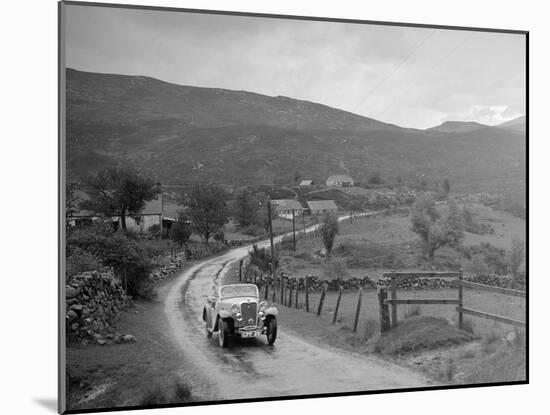 Singer Nine Sports of Miss MC Sherer competing in the RSAC Scottish Rally, 1936-Bill Brunell-Mounted Photographic Print